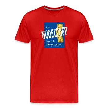 ROBINET DE NOUILLES - T-shirt bio Premium Homme - rouge - Devant - Damien (186cm)
