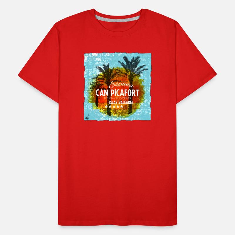 Can Picafort Männer Premium Bio T-Shirt