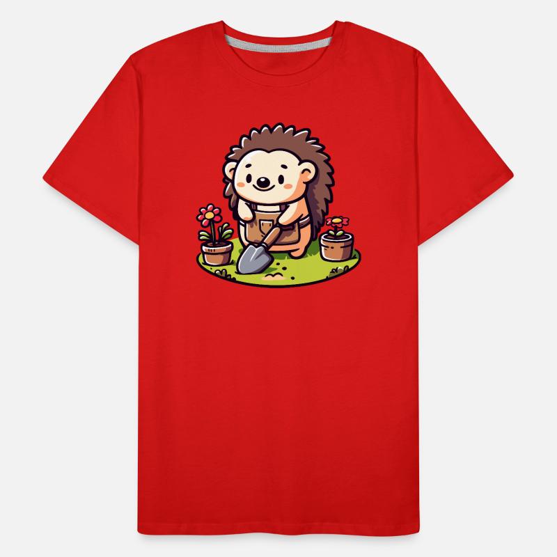 Igelgärtner: Der Blütenkumpel Männer Premium Bio T-Shirt
