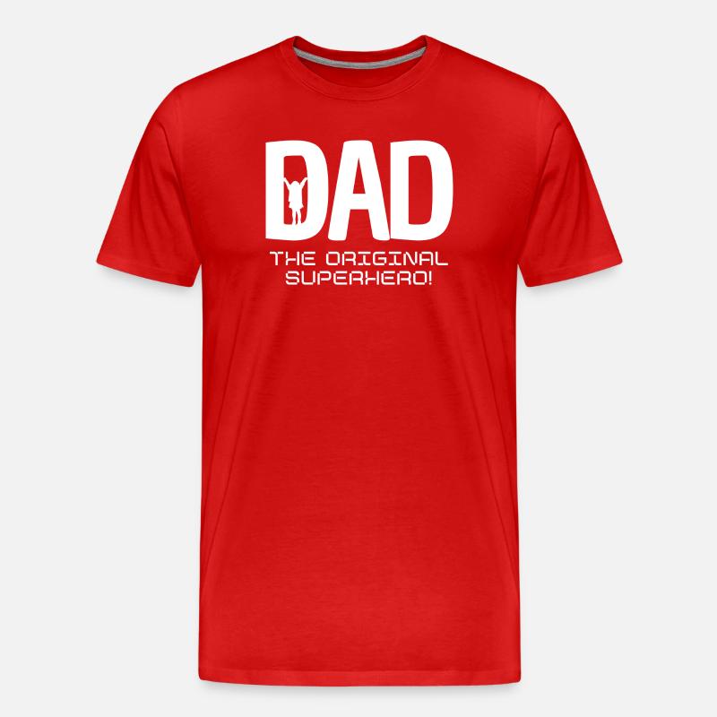 DAD - Männer Premium Bio T-Shirt - Rot