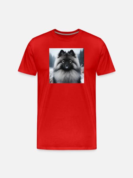 Gorgeous Wolfspitz - Men's Premium Organic T-Shirt - red