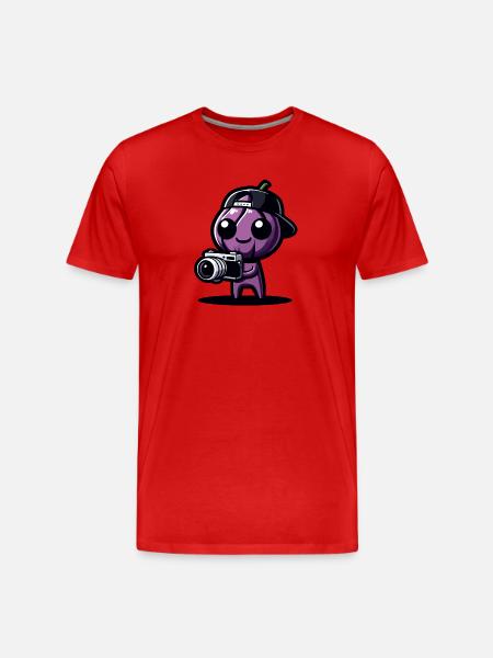 PicBerry le Shutterbug - T-shirt bio Premium Homme - rouge