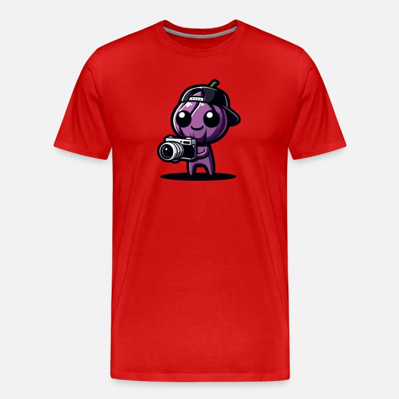 PicBerry der Shutterbug - Männer Premium Bio T-Shirt - Rot