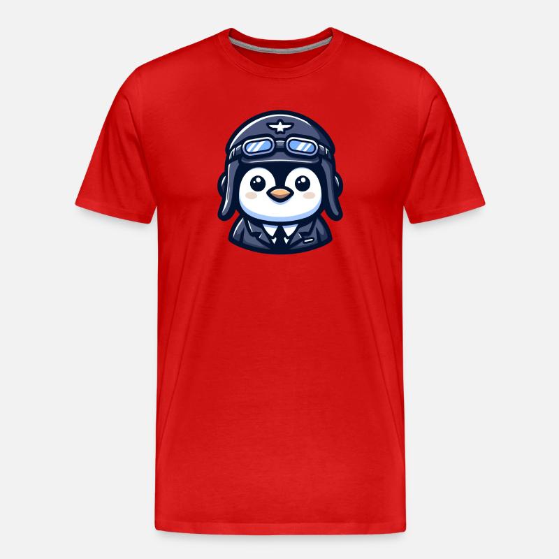 Flug der Eispiloten - Männer Premium Bio T-Shirt - Rot