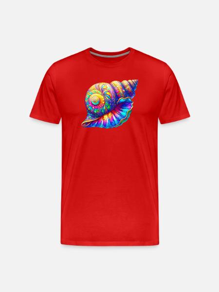Shell - Men's Premium Organic T-Shirt - red