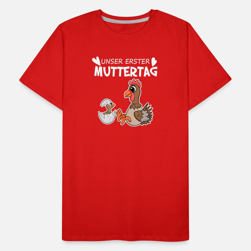 Muttertag - erster Muttertag Geschenk. Männer Premium Bio T-Shirt