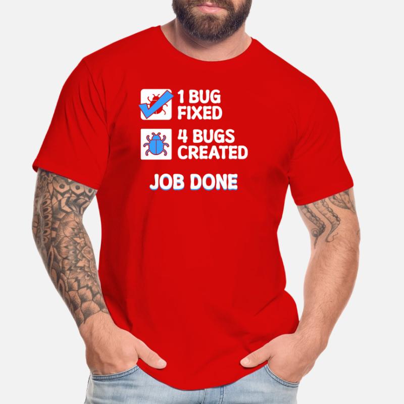 Bugfixing Developer Bugs Code Statement Computer Science Men's Premium Organic T-Shirt