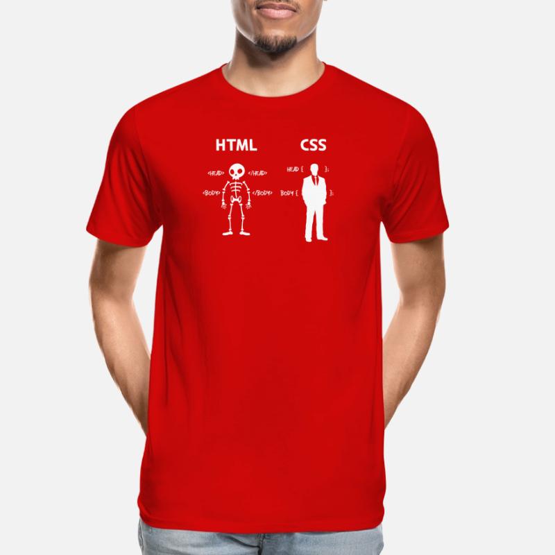 Code Css C++ Php Java Développeur Code Scripting T-shirt bio Premium Homme