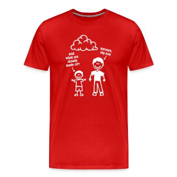 Developer Coden Computerfreak Webentwickler Geek - Männer Premium Bio T-Shirt - Rot - Vorne - Damien (186cm)