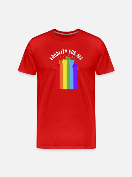 Equality for all - Men's Premium Organic T-Shirt - red