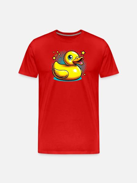 Duckling Duck Duck - Men's Premium Organic T-Shirt - red