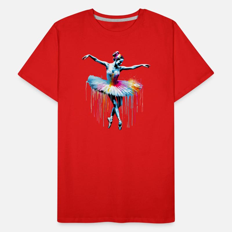 Ballet dancer with tutu Men's Premium Organic T-Shirt
