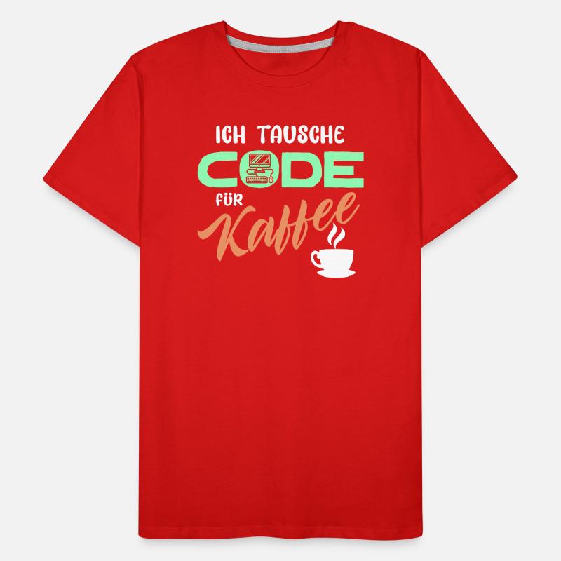 Code Développeur de déclaration Programmeur Ordinateur T-shirt bio Premium Homme