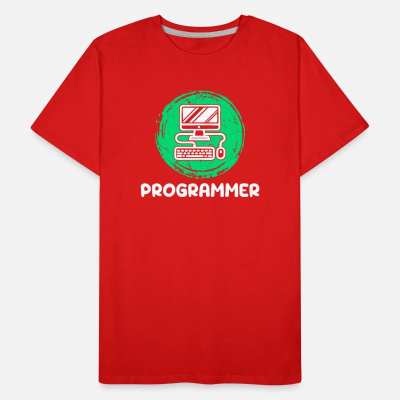 Computer Developer Programmer Computer Geek Men's Premium Organic T-Shirt
