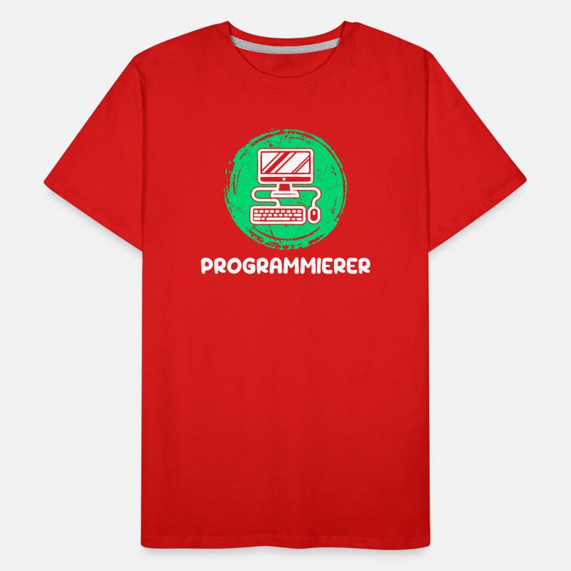Computer Freak Scripting Developer Programmer Men's Premium Organic T-Shirt