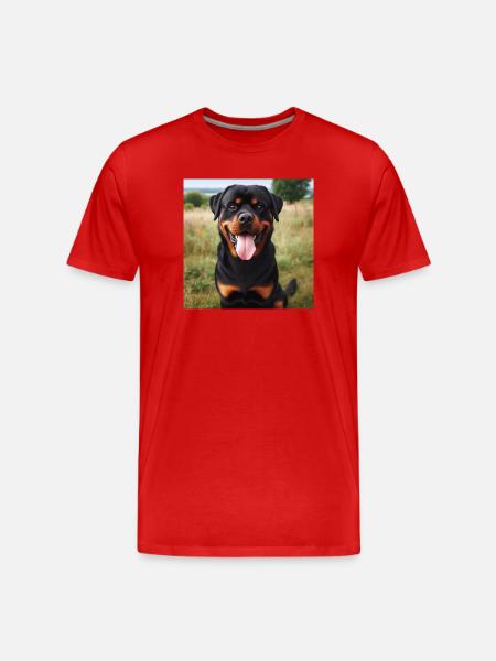 Rottweiler - T-shirt bio Premium Homme - rouge
