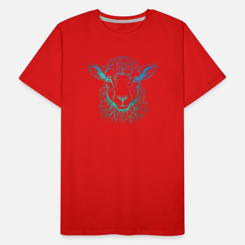 Portrait d’agneau T-shirt bio Premium Homme
