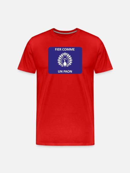 Proud as a peacock - Men's Premium Organic T-Shirt - red