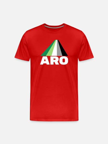 Aromanticism, aromantic, aro - Men's Premium Organic T-Shirt - red