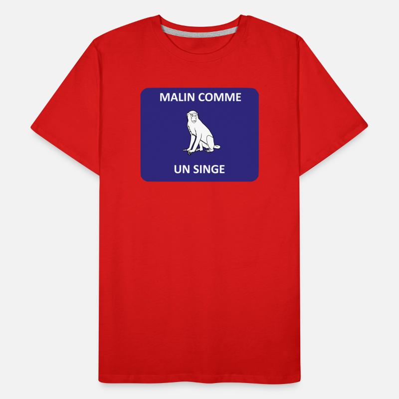 Clever wie ein Affe Männer Premium Bio T-Shirt