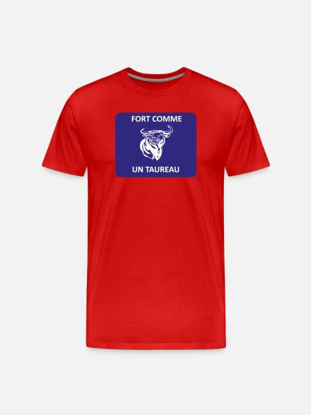 Strong as a bull - Men's Premium Organic T-Shirt - red