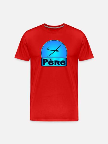 Père Pilote - T-shirt bio Premium Homme - rouge