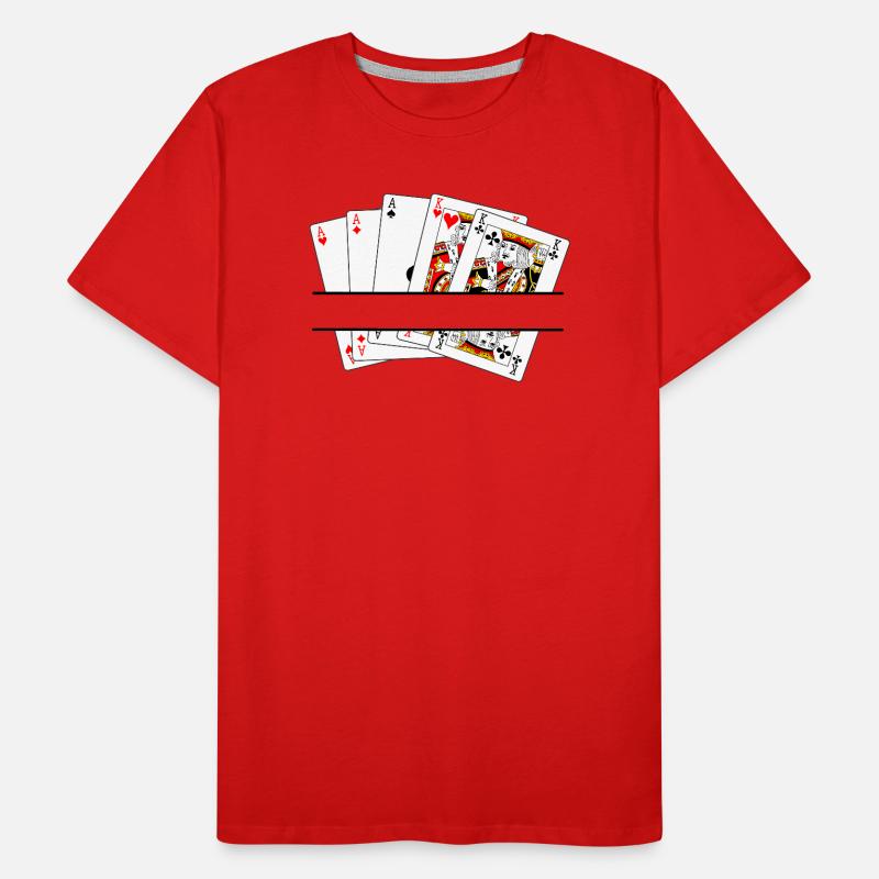 Bannière de texte complet de la maison T-shirt bio Premium Homme
