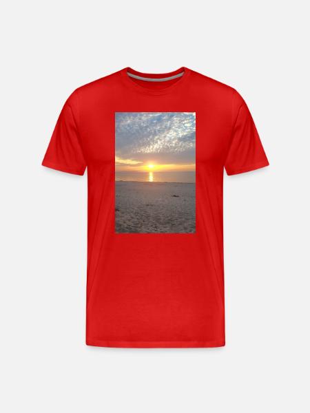 JensJensen - Männer Premium Bio T-Shirt - Rot