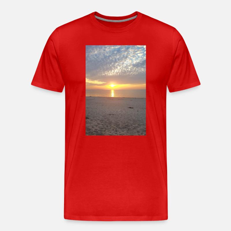 JensJensen - Männer Premium Bio T-Shirt - Rot