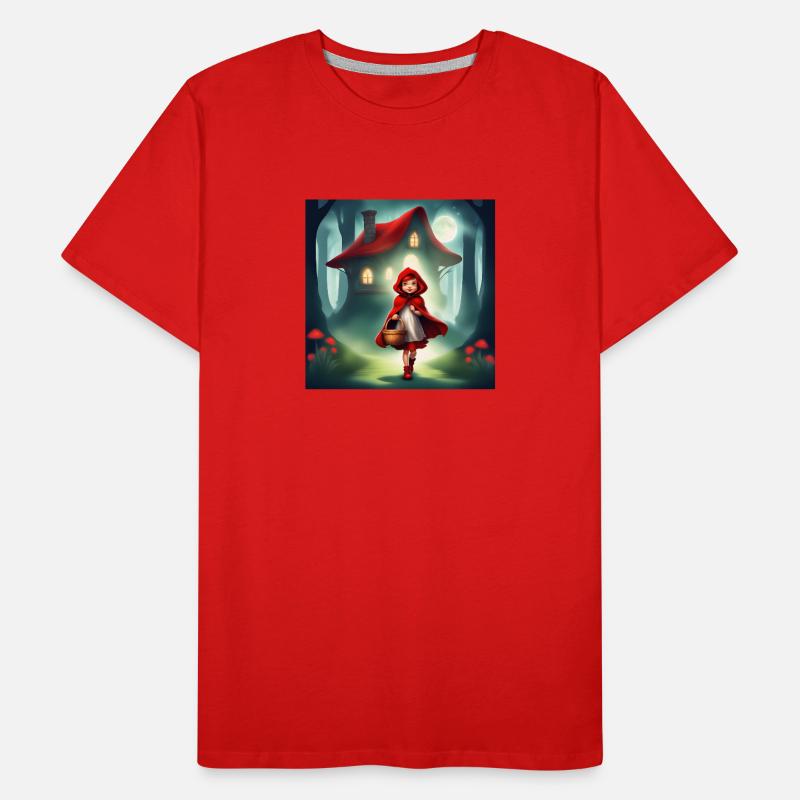 le petit chaperon rouge, conte merveilleux T-shirt bio Premium Homme