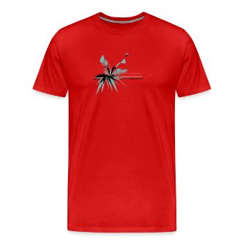 Flore de la sérénité - T-shirt bio Premium Homme - rouge - Devant - Damien (186cm)