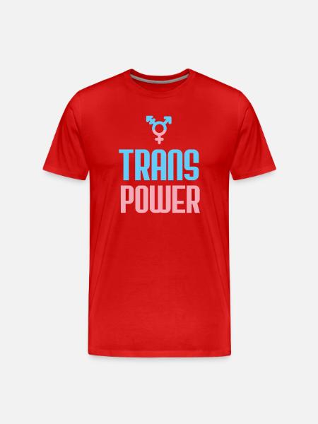 LGBT Pride Month - Trans Power - Men's Premium Organic T-Shirt - red