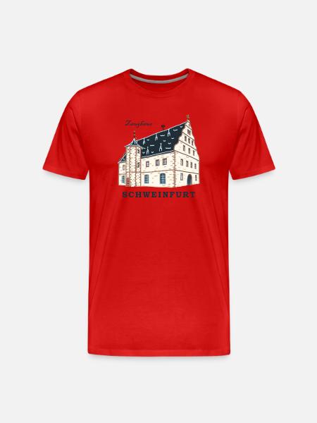 Schweinfurt, Drawing Zeughaus, Franconia, Bavaria - Men's Premium Organic T-Shirt - red