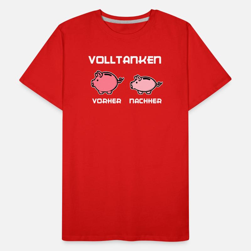 Refueling Statement Gasoline Diesel Energy Pump Men's Premium Organic T-Shirt