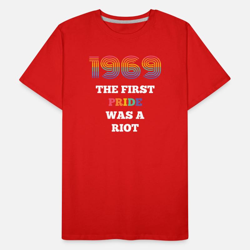 LGBT Pride Month - Die erste Pride war ein Aufruhr Männer Premium Bio T-Shirt