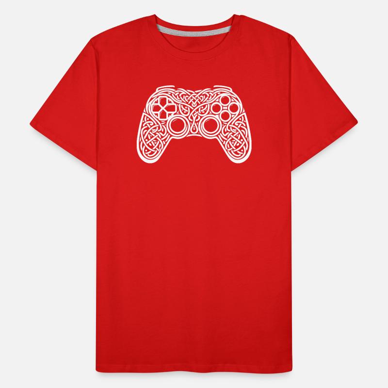 Gaming Controller KELTISCHES ORNAMENT Männer Premium Bio T-Shirt