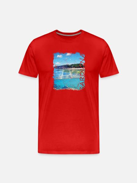 Sardinien Sardigna - Männer Premium Bio T-Shirt - Rot
