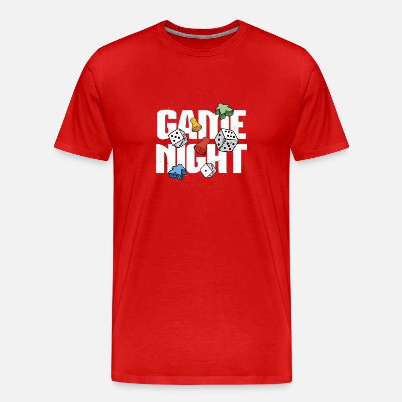 Brettspiel-Enthusiasten - Männer Premium Bio T-Shirt - Rot