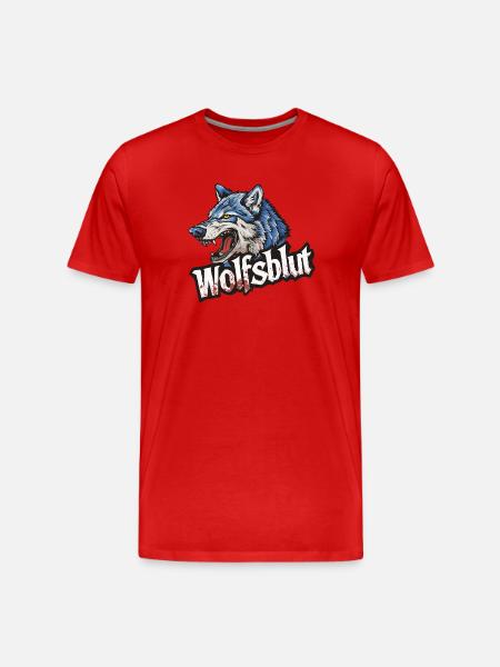 Wolfsblut Werewolf Logo - Men's Premium Organic T-Shirt - red