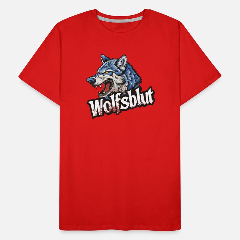 Wolfsblut Werwolf Logo Männer Premium Bio T-Shirt