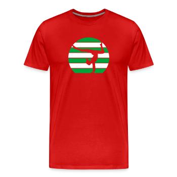 Gymnaste Gymnastique Club de gymnastique Gymnastique Gymnastique - T-shirt bio Premium Homme - rouge - Devant - Damien (186cm)