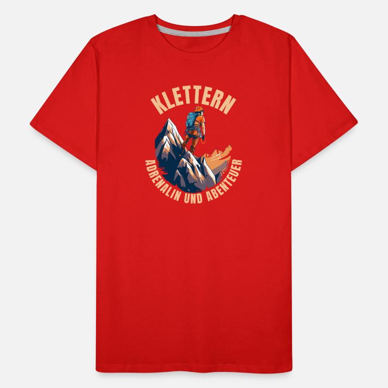 Adrenalin und Abenteuer Männer Premium Bio T-Shirt