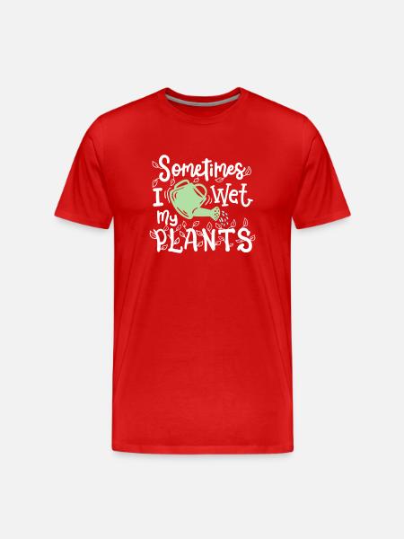 Garten Gärtner - Männer Premium Bio T-Shirt - Rot