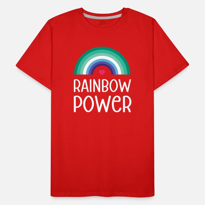 LGBT Pride Monat - Regenbogen Power Männer Premium Bio T-Shirt