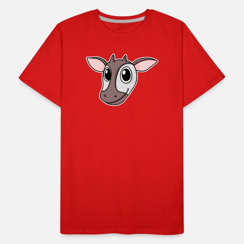 Okapi Waldgiraffe Kopf Motiv Tier Männer Premium Bio T-Shirt