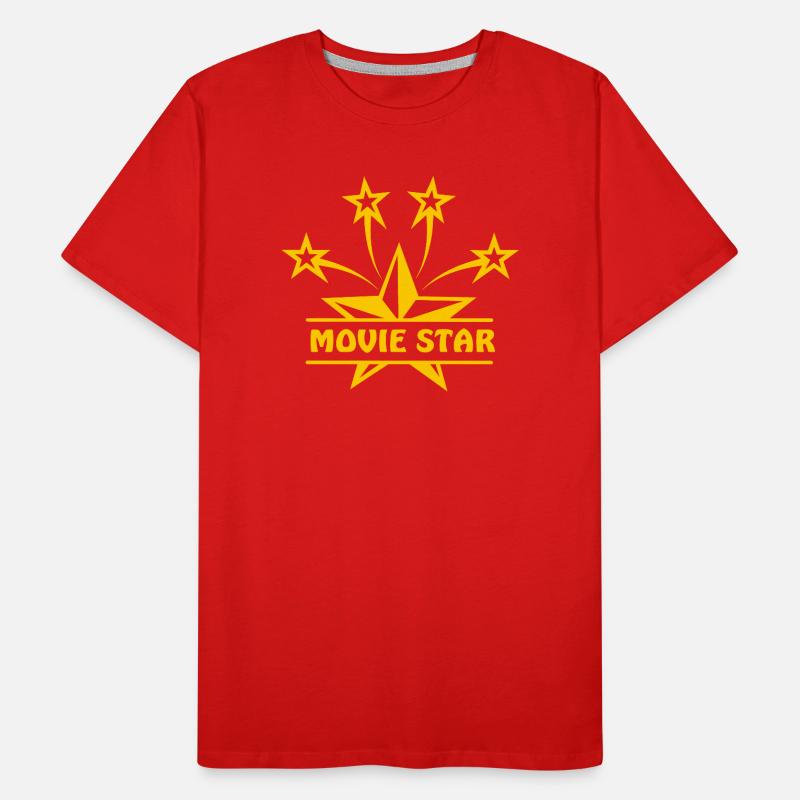 Moviestar couleur or T-shirt bio Premium Homme