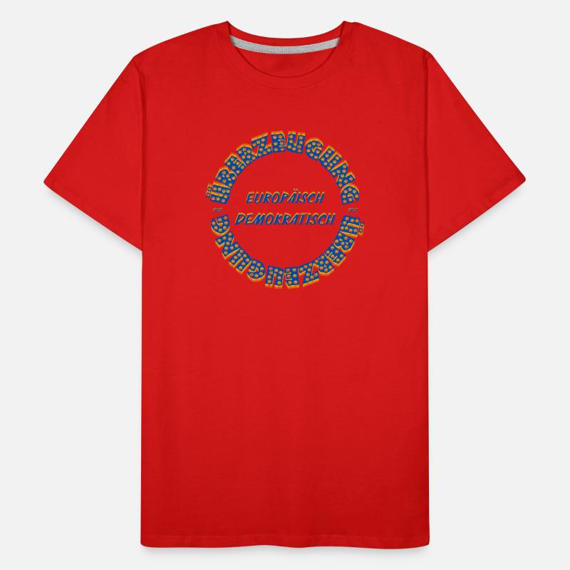 Texte circulaire du Démocrate européen par conviction T-shirt bio Premium Homme