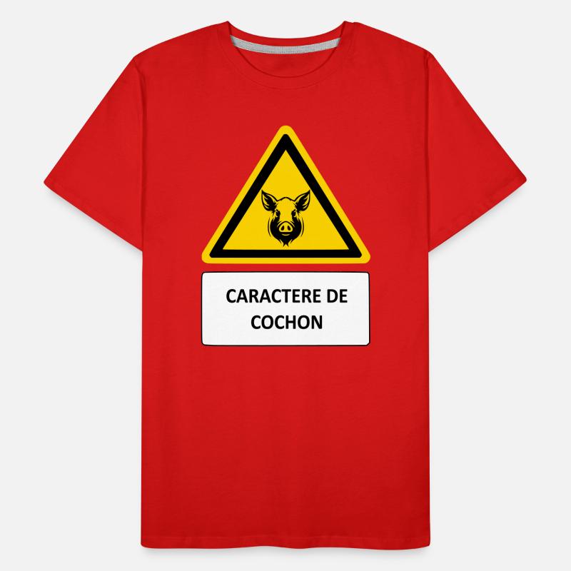 Caractère de cochon T-shirt bio Premium Homme