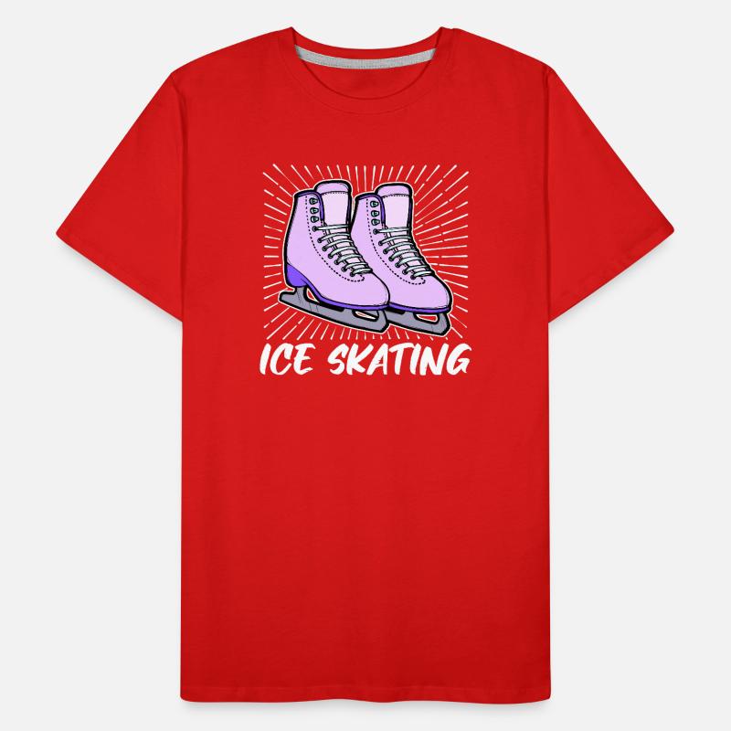 Eislaufen Eishockey Snowboard Wintersport Eis Männer Premium Bio T-Shirt