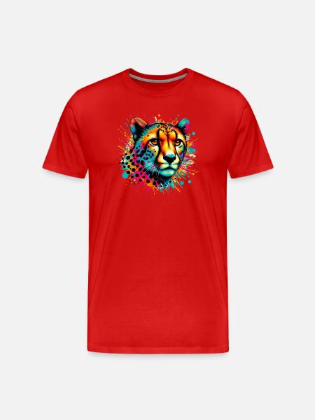 Guépard - T-shirt bio Premium Homme - rouge